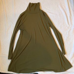 Nordstrom Green Turtleneck Dress